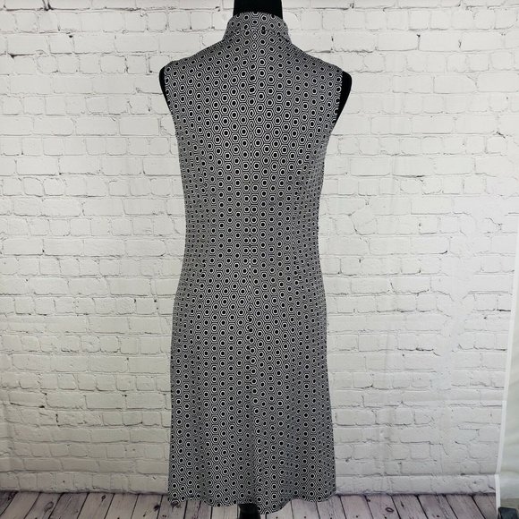 Laundry Summer Dress Womens 4 Grey Button Up Sleeveless Collared By Shelli Segal - Picture 5 of 8